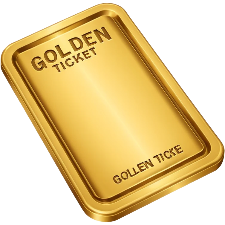 ticket d'or Wonka emoji