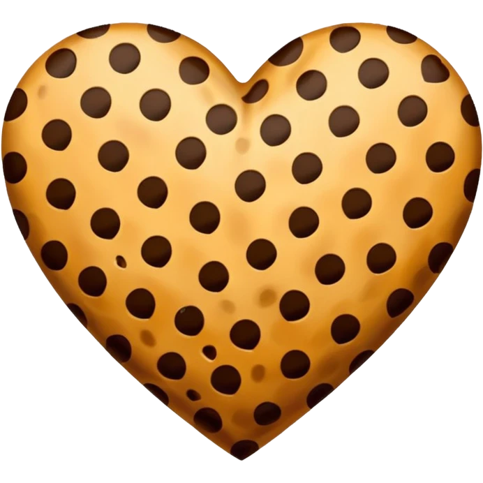 Cheetah print heart emoji