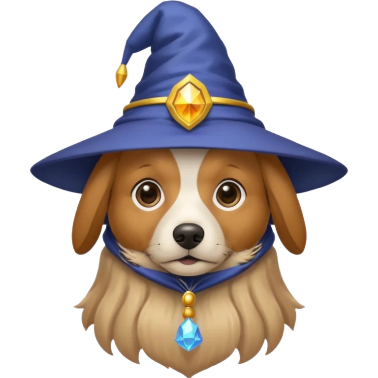 Dog wizard emoji