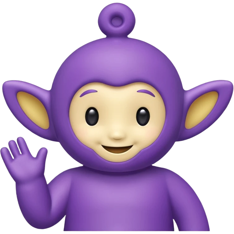 cute tinky-winky teletubby emoji