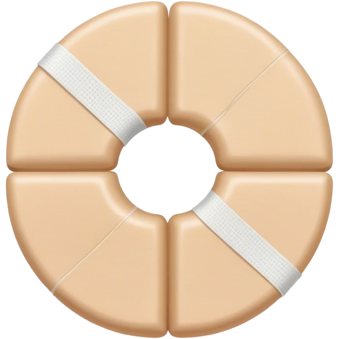 medical bandages in shape of circle emoji