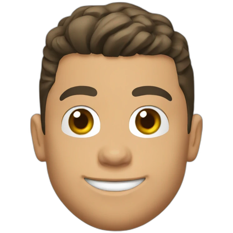 Cristiano Ronaldo head 2017 in Real Madrid emoji