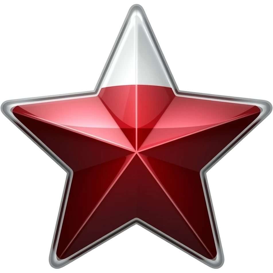 estrella rojo vino emoji