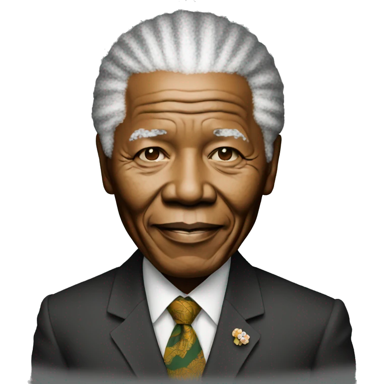 Nelson Mandela standing emoji