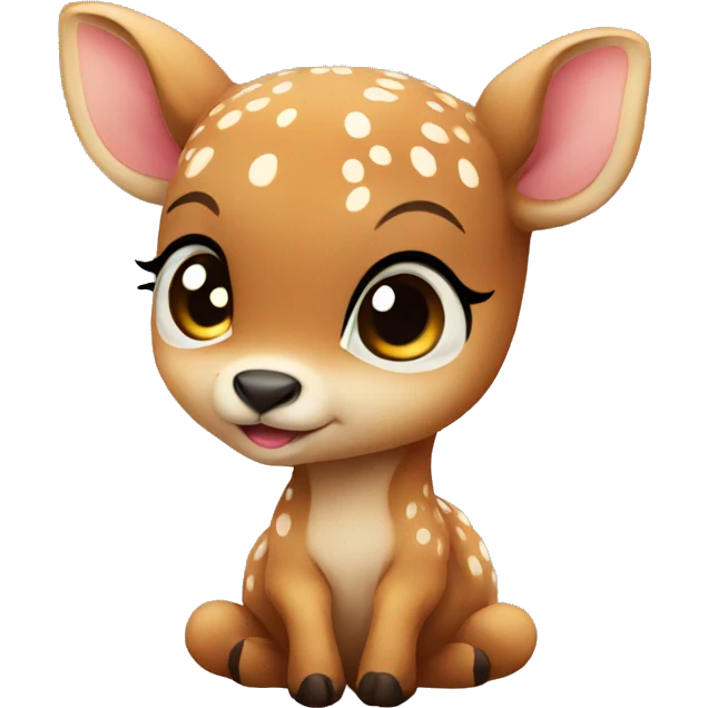 Baby deer love emoji