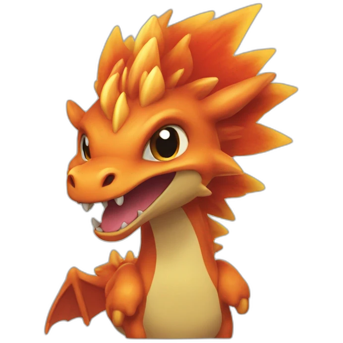 Dracaufeu pokemon style emoji