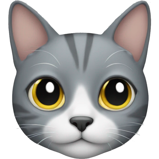 Grey cat emoji