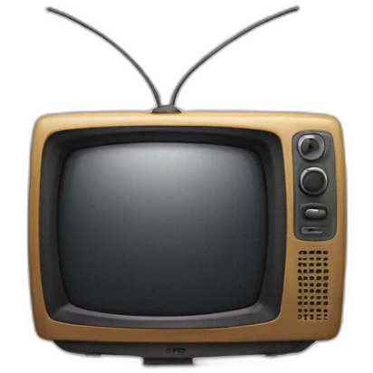 tv with antenna but no face on screen emoji