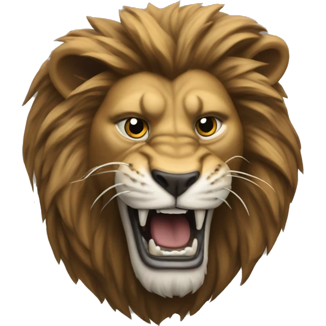 lion heisman emoji