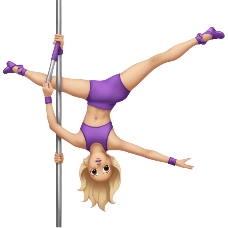 A girl doing pole dance emoji