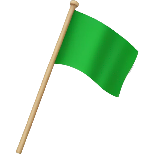 Green flag emoji
