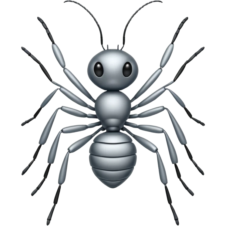 silver ant emoji emoji