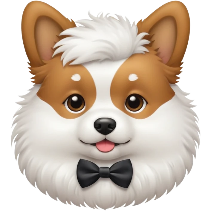 perro con moño emoji