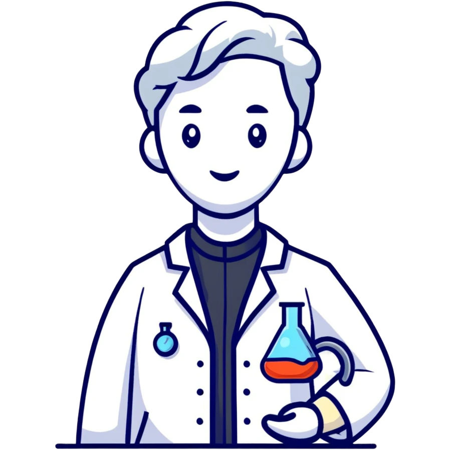 scientist in a laboratory coat emoji
