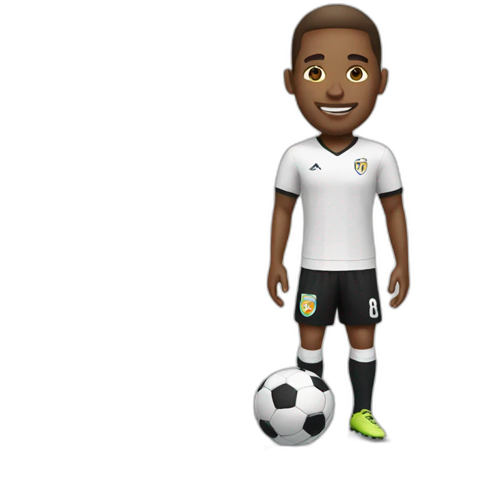 white soccer player emoji