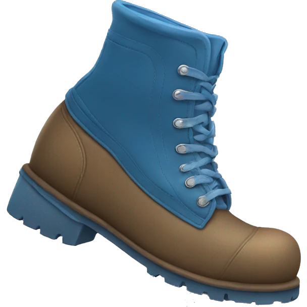 blue boot on fre emoji