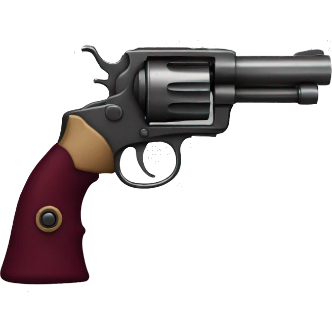 Burgundy revolver  emoji