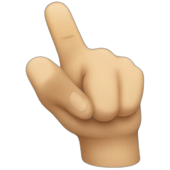 pointing finger emoji