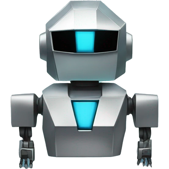 Crystal Glass variant DaftPunk-style robot talk box emoji