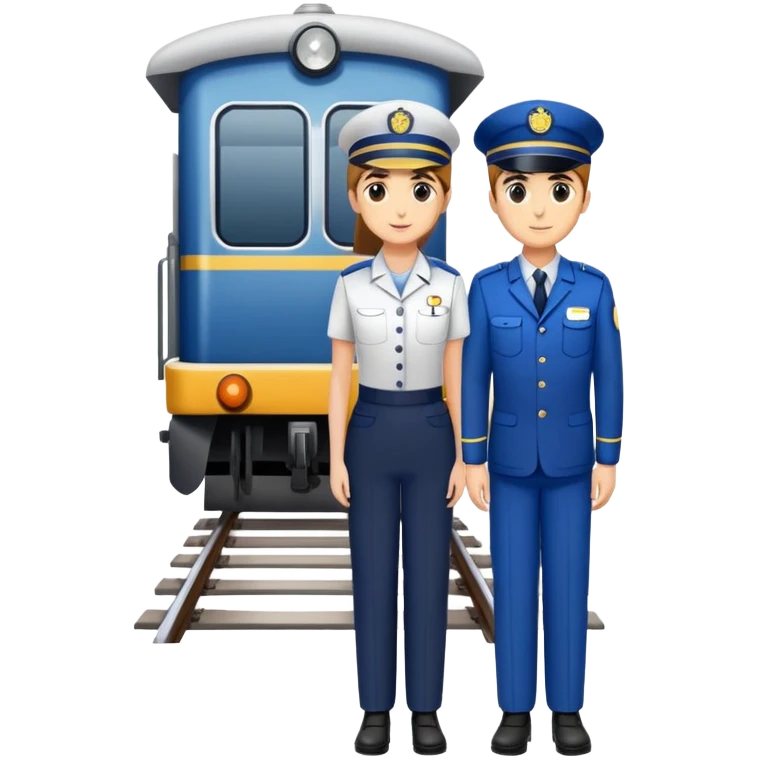Railway platform staff emoji