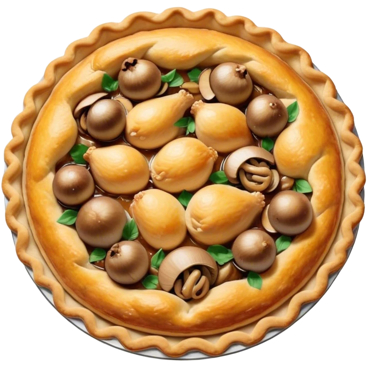 Pie with chicken and mushrooms emoji