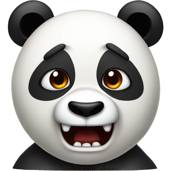 very angry panda emoji