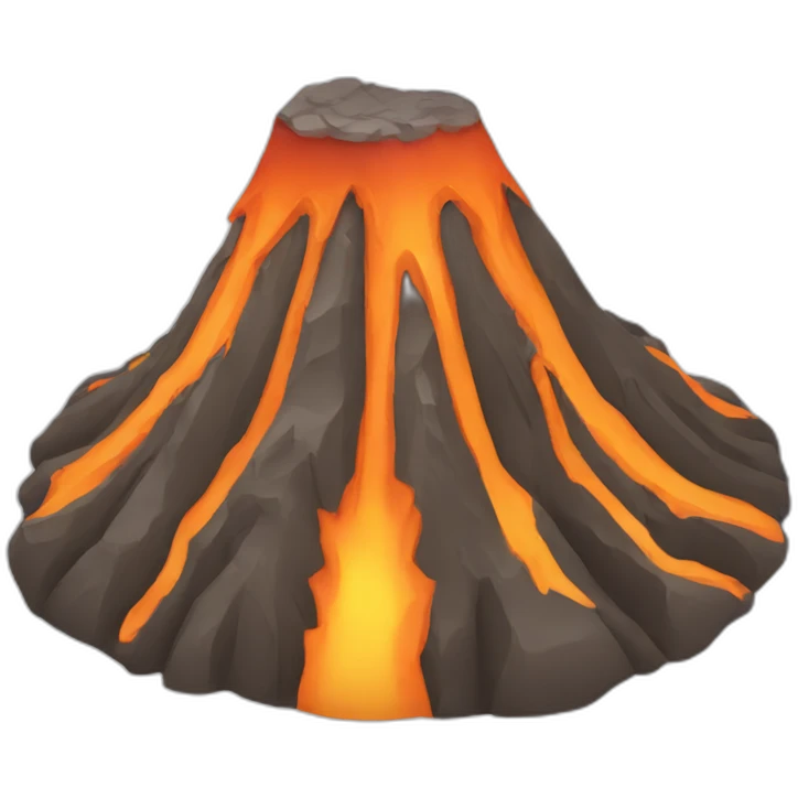 smiling volcano emoji