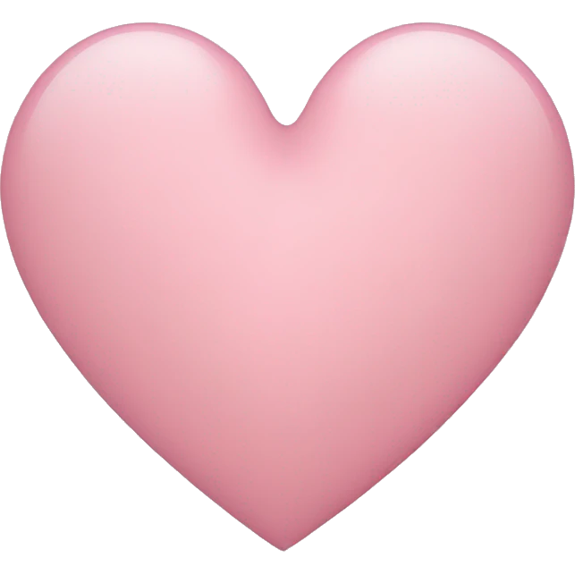 Light pink heart  emoji