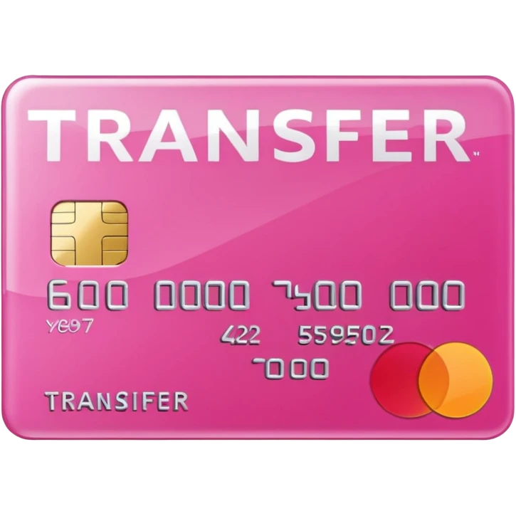 pink credit card transfer emoji