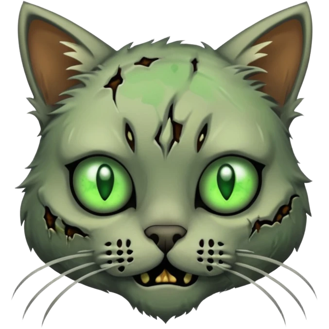 Zombie cat emoji