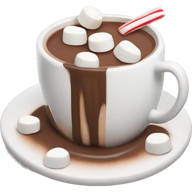 Hot chocolate with marshmallows  emoji