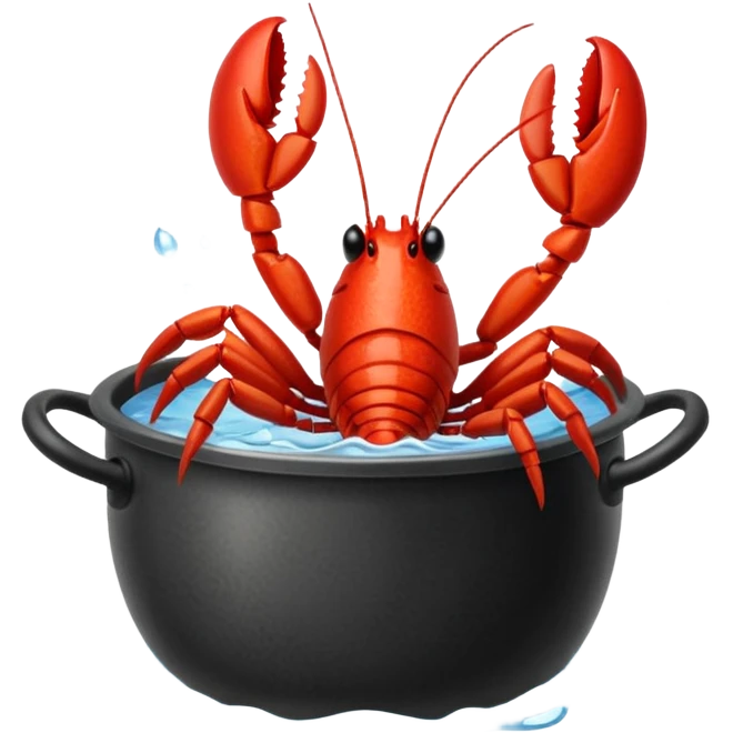 crayfish in a pot emoji
