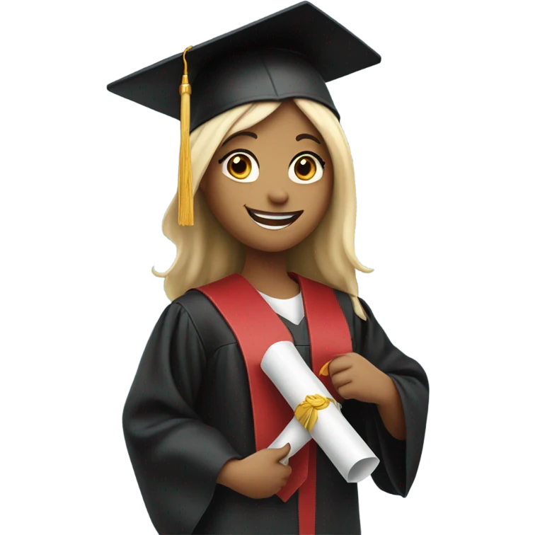Girl who graduated  emoji