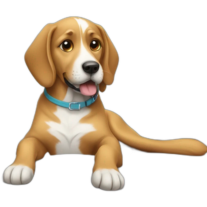 dog at veterinary exam table emoji