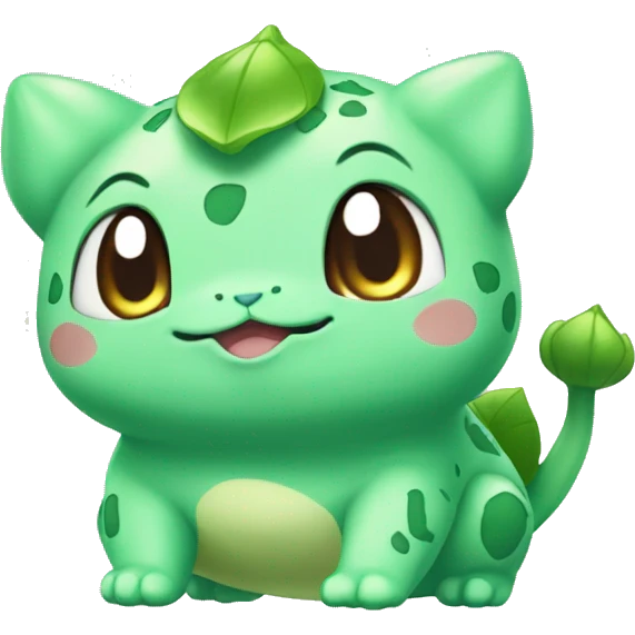 Kawaii Chibi Bulbasaur emoji