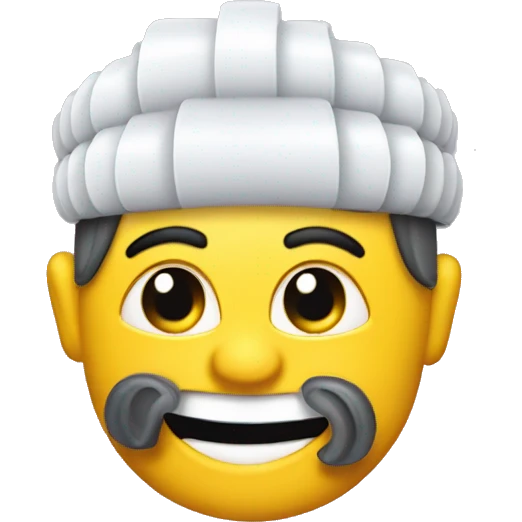 Velcro Curler made of plastic emoji