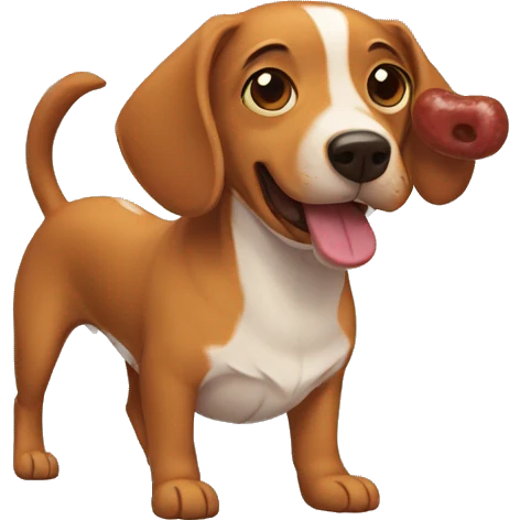Perro salchicha emoji