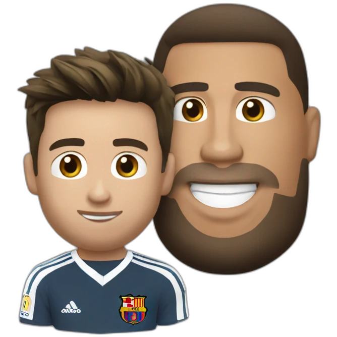 Ronaldo assis sur messi emoji