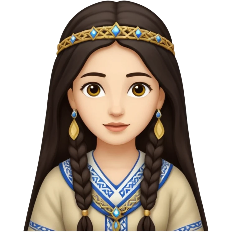 jewish women young ancient Judea, long hair emoji