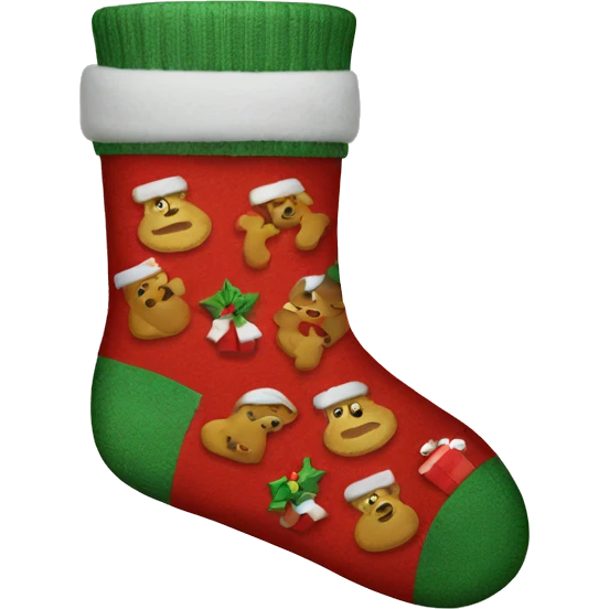christmas socks  emoji