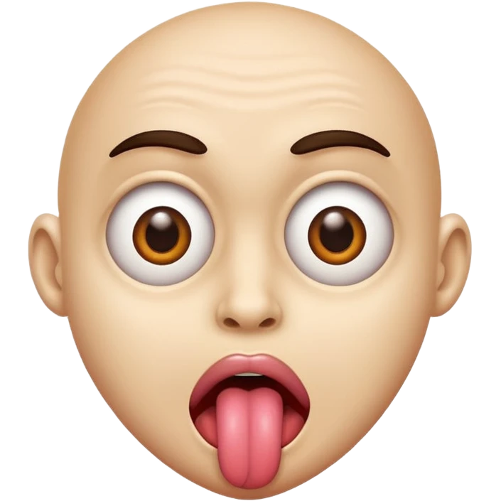 tongue out with crazy eyes emoji