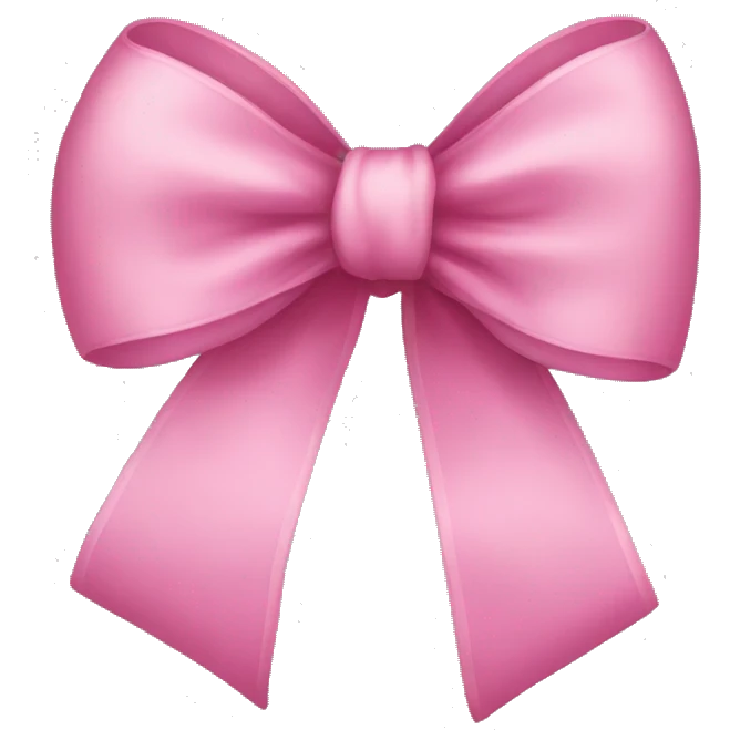Pink bow emoji
