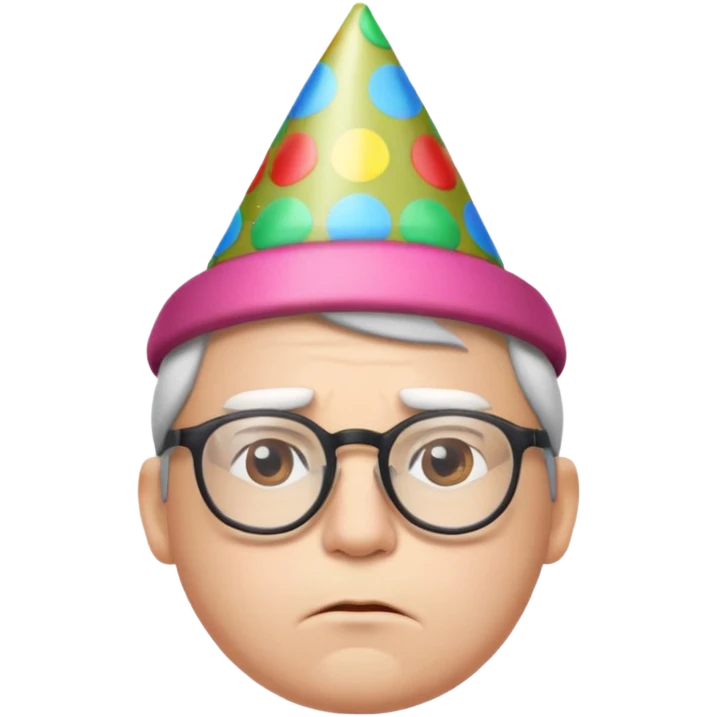 😔+🤓 con copete emoji