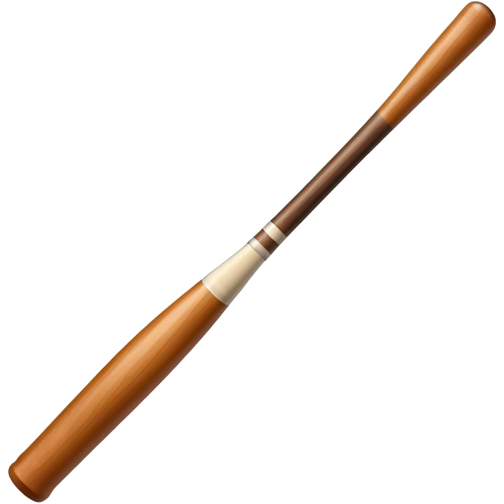 thick wooden baseball bat emoji