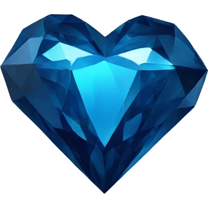 dark blue diamond heart emoji