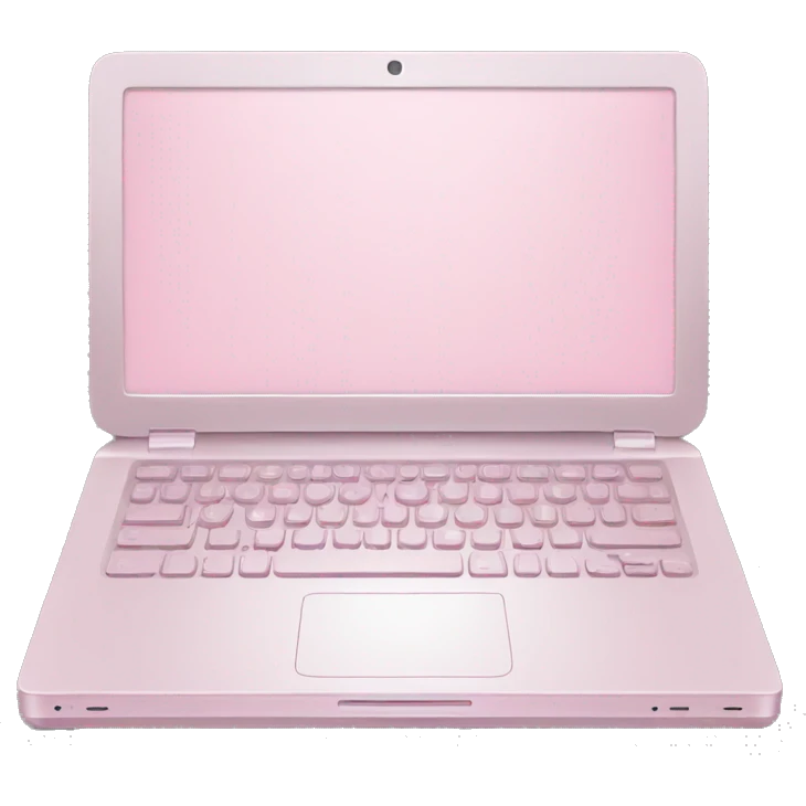 Light pink laptop emoji