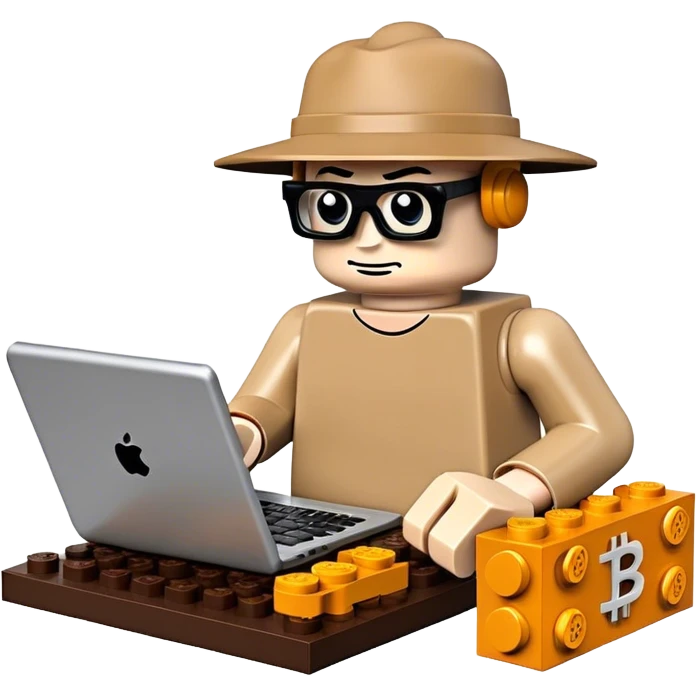 lego homme hackeur bitcoin emoji