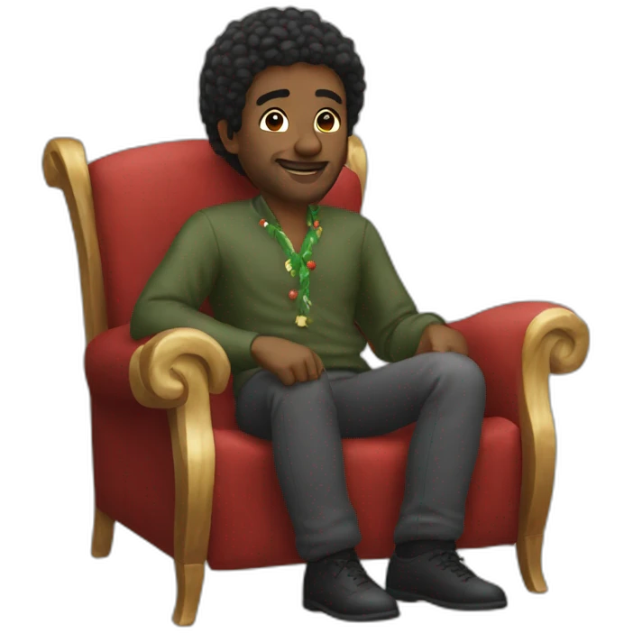 Commonwealth habitant enjoying Xmas emoji