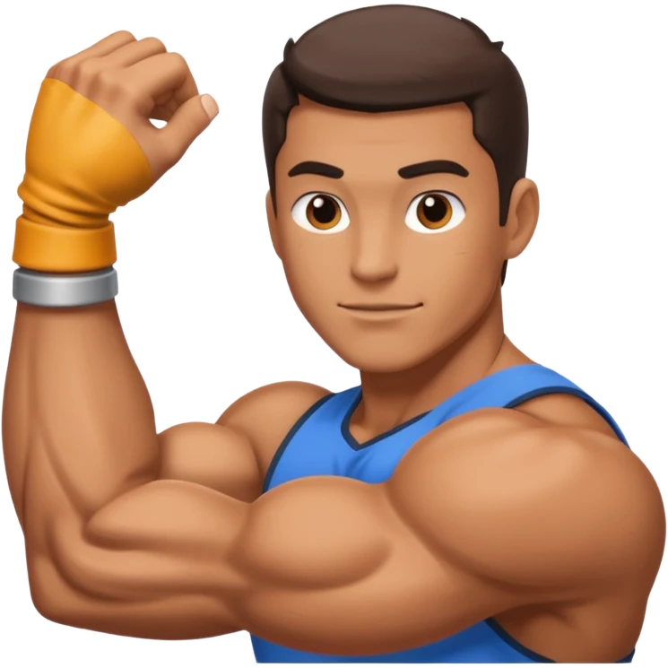 بازوی دو رنگ مثل این💪 emoji