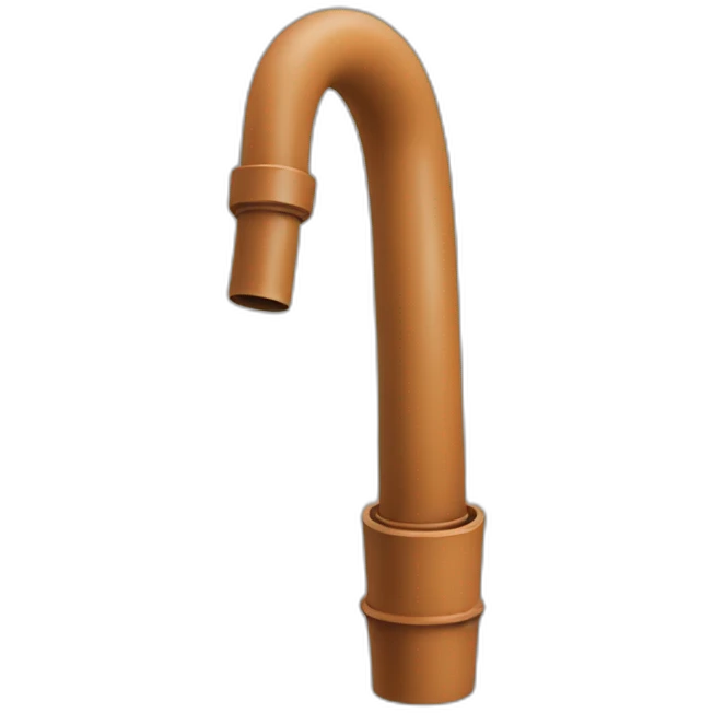 Bent pipe emoji